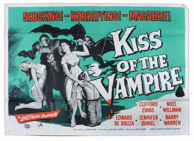 Appraisal: KISS OF THE VAMPIRE Universal International horror starring Clifford Evans