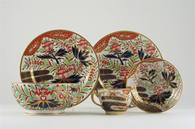 Appraisal: A pair of Chamberlain's Worcester plates a matching cup and