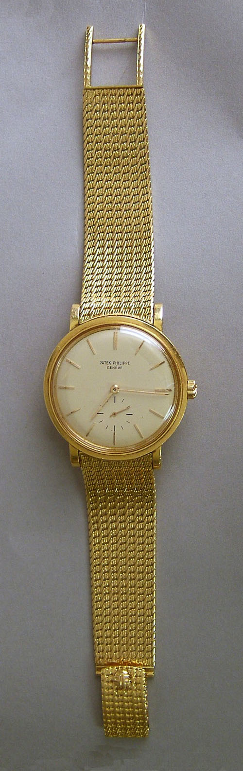 Appraisal: Patek Philippe K gold wristwatch with K gold rotor and