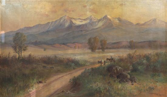 Appraisal: Sale Lot Richard Tallant American - Front Range Overlook oil