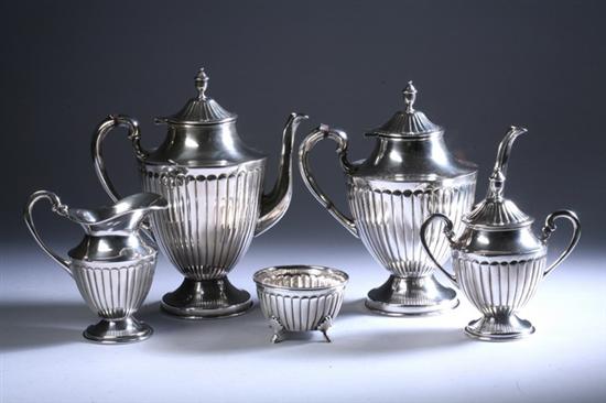 Appraisal: FIVE-PIECE JUVENTO LOPEZ REYES STERLING SILVER TEA AND COFFEE SERVICE