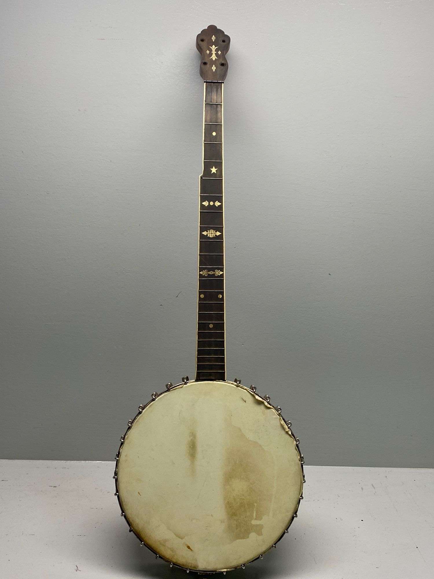 Appraisal: Supertone Dixie wonder string open back banjoSupertone Dixie wonder string