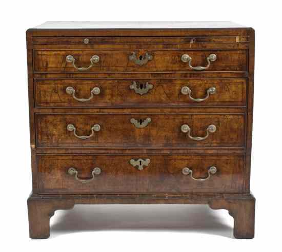 Appraisal: A George III Mahogany Chest having a rectangular top over