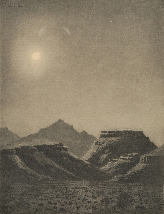 Appraisal: George Elbert Burr American - Desert Night edition of Seeber