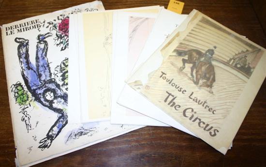 Appraisal: Graphics Chagall Toulouse Lautrec items