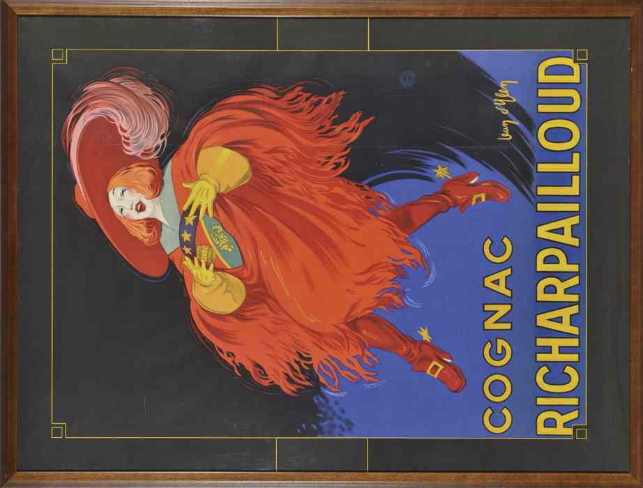 Appraisal: JEAN D'YLEN COLOR LITHOGRAPHIC ADVERTISING POSTER French - ''Cognac Richarpailloud''