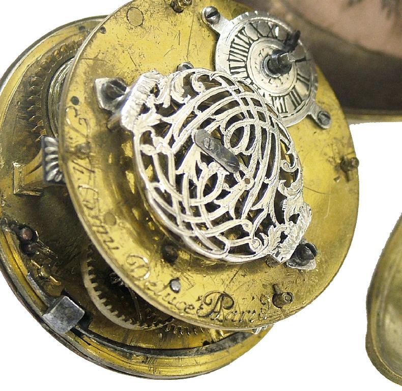 Appraisal: Early th century French OigNon brass cased fusee verge pocket