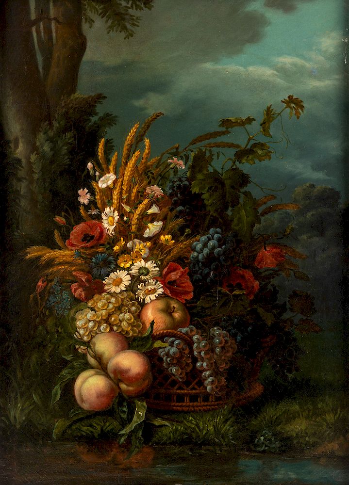 Appraisal: TH CENTURY FRENCH ARTIST TH CENTURY FRENCH ARTIST Still life