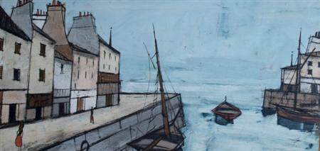 Appraisal: Charles Levier French - Quay Scene Estimate -