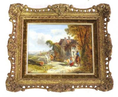 Appraisal: W F Penfold Travellers on a Country Road signed and