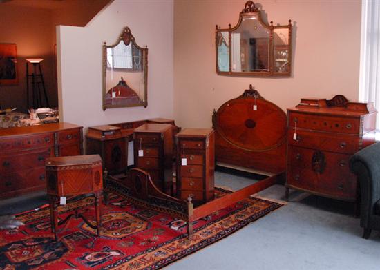 Appraisal: An E th C Bedroom Suite of Eight Pieces of