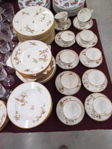 Appraisal: pc Richard Ginori China Dinner Service for Gingin pattern birds