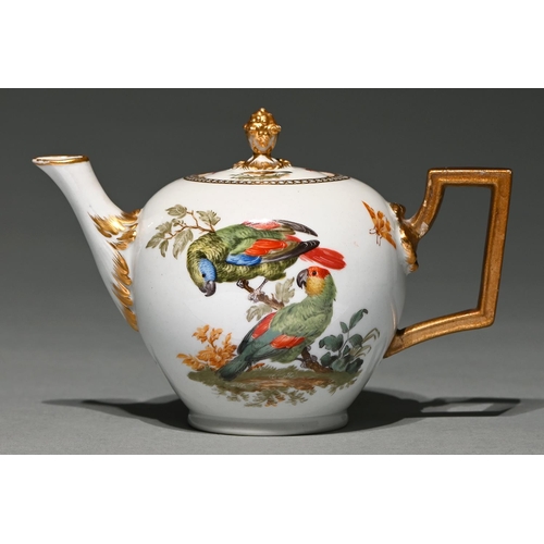 Appraisal: A Meissen Marcolini bullet teapot and cover late th c