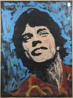 Appraisal: Painting by Denny Dent Denny Dent American - Mick Jagger