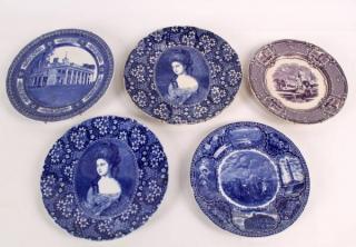 Appraisal: GROUP OF MISCELLANEOUS TRANSFER WARE PLATES GROUP OF MISCELLANEOUS BLUE