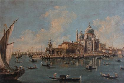 Appraisal: ATTRIBUTED TO GIANNINO GROSSI italian - VENETIAN SCENE Signed verso