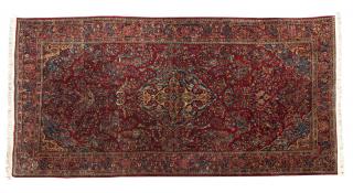 Appraisal: A Persian Sarouk rug First half th century wool on