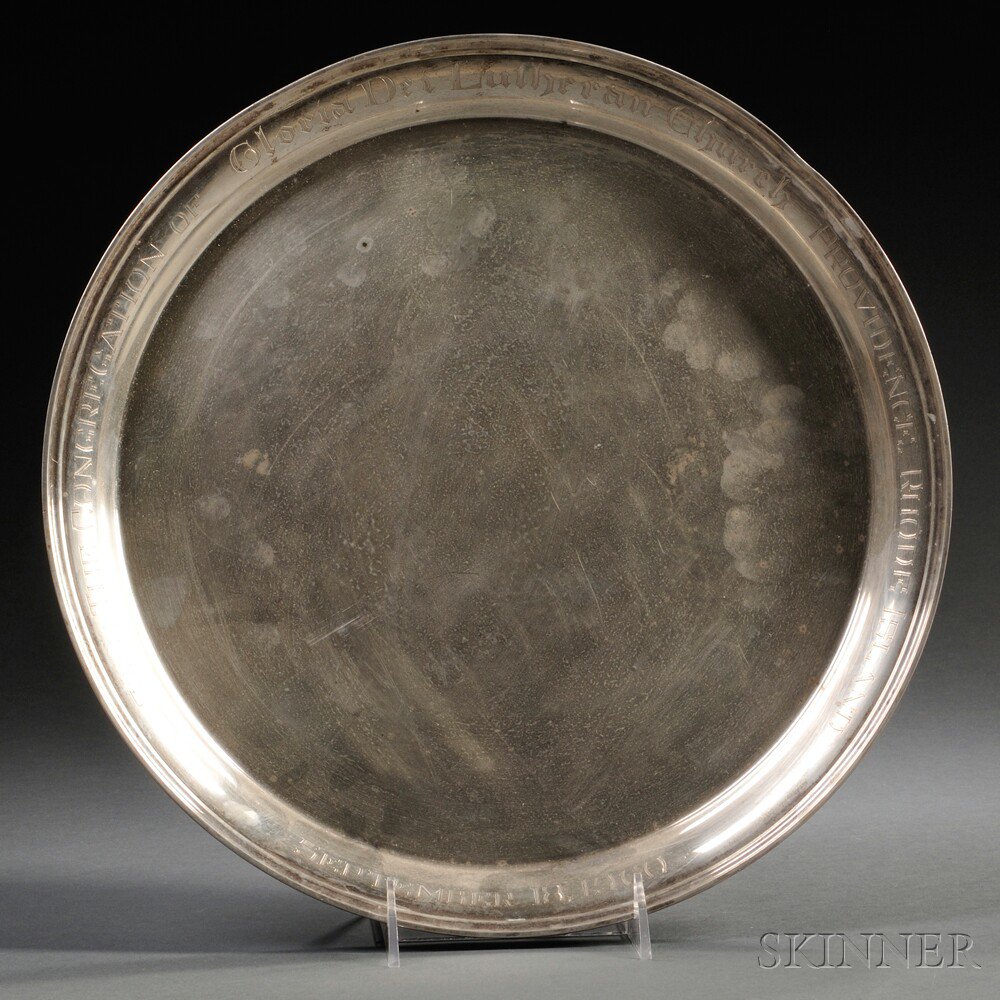 Appraisal: Manchester Sterling Silver Tray Providence Rhode Island mid- th century