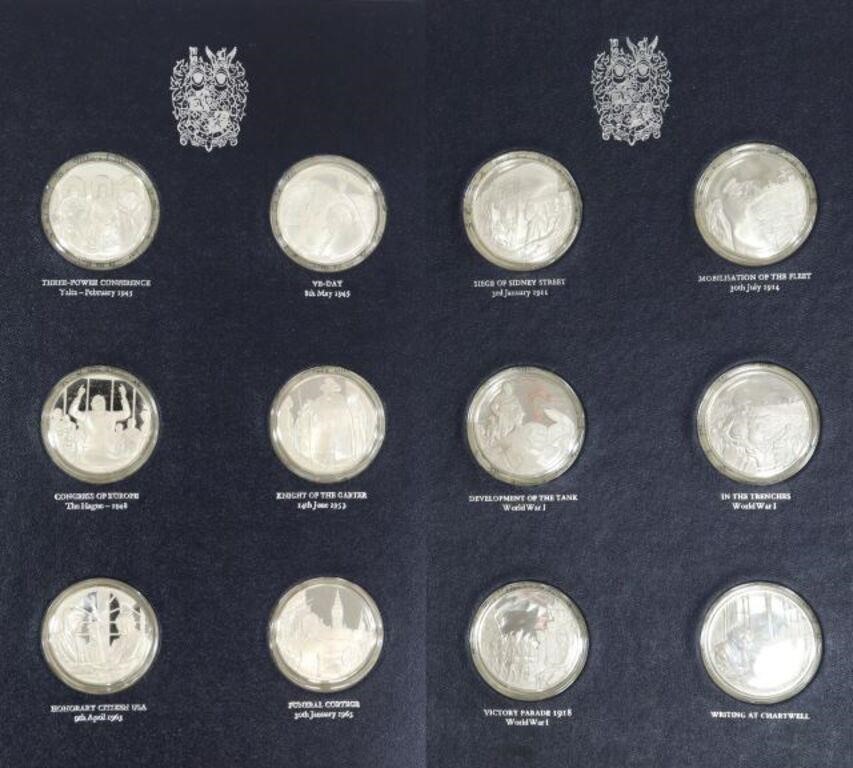 Appraisal: lot of The Official Churchill Centenary Medals sterling silver proof