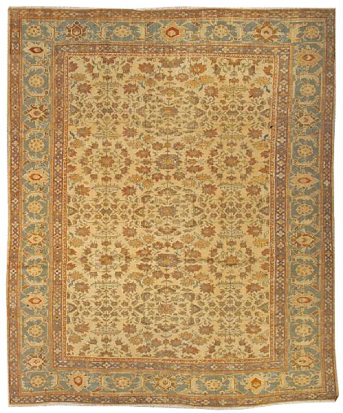 Appraisal: A Sultanabad carpet Central Persia late th century size approximately