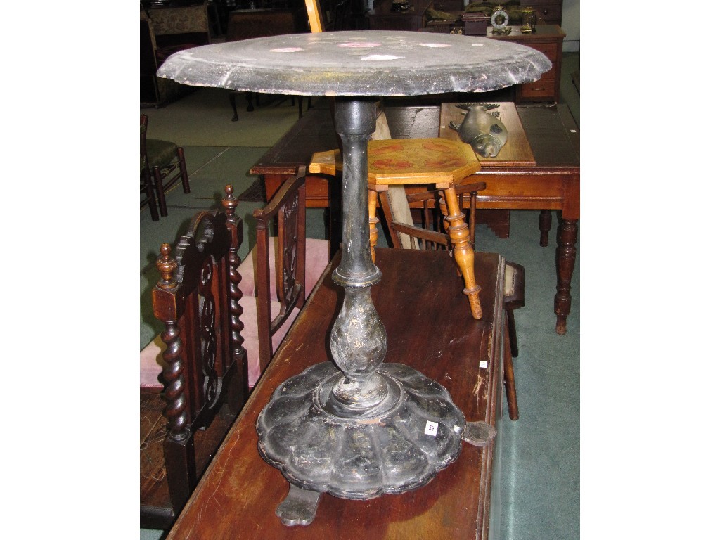 Appraisal: Lot comprising paper mache table gateleg table and an open