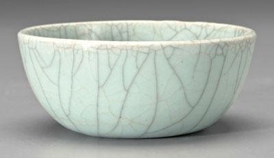 Appraisal: Chinese celadon ge -type bowl gray and brown crackling base