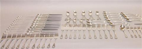 Appraisal: LUNT SILVER FLATWARE SERVICE Comprising twelve each of the following