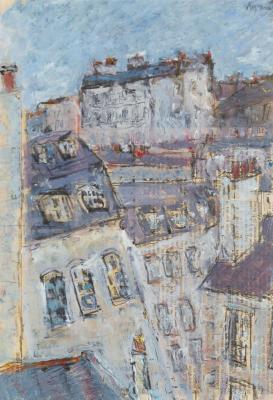 Appraisal: Adrian Ryan British - Paris Rooftops signed upper right pencil