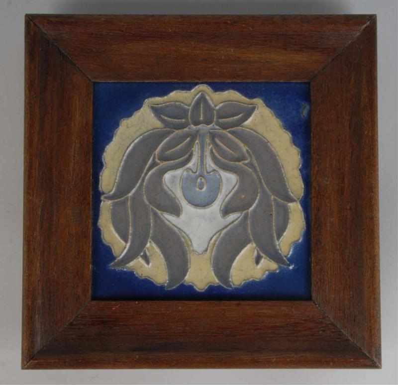 Appraisal: Rookwood Faience Tile in Arts Crafts Frame Condition Excellent Size