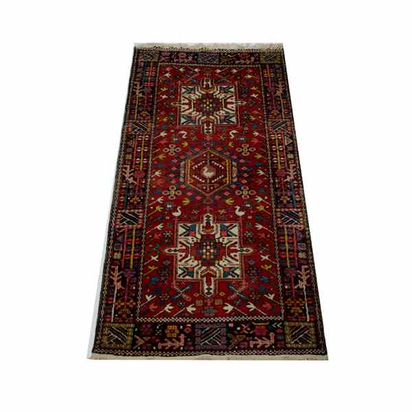 Appraisal: Karaja Rug Persian s A Karaja Heriz rug approx ft