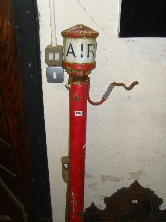 Appraisal: A cast iron air pump stand by PCL of Sheffield