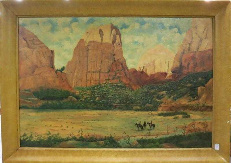 Appraisal: G F GILMORE OIL ON CANVAS American th century Southwest