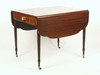 Appraisal: TABLE - Mahogany drop leaf Pembroke table attributed to Duncan