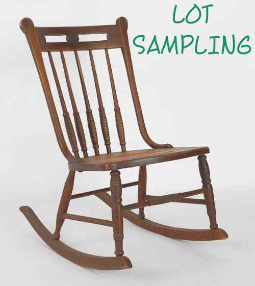 Appraisal: Cane seat rocker together with a drop leaf end table