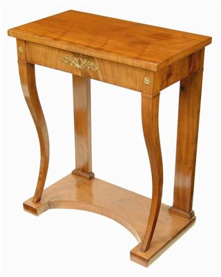 Appraisal: A continental mahogany veneered pier table with gilt metal mounts