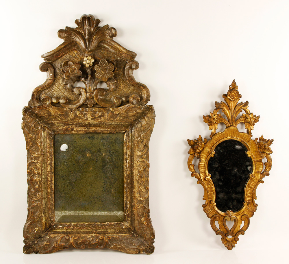 Appraisal: - Lot of Antique Mirrors Lot of two antique mirrors