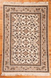 Appraisal: Tabriz ' x ' Rug Non-directional floral border and field