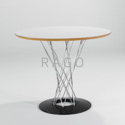 Appraisal: ISAMU NOGUCHI KNOLL ASSOCIATES Cyclone dining table USA s Chromed