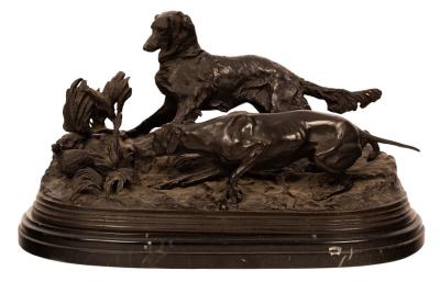 Appraisal: Pierre Jules M ne - A Pointer and Setter with