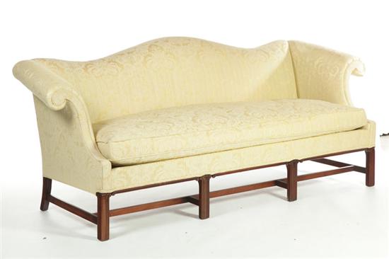 Appraisal: CHIPPENDALE-STYLE SOFA Hickory Chair Company North Carolina th century mahogany