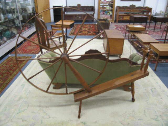 Appraisal: th Century Spinning Wheel large model diameter wheel