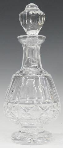 Appraisal: Waterford Kylemore cut crystal brandy decanter with faceted stopper bearing