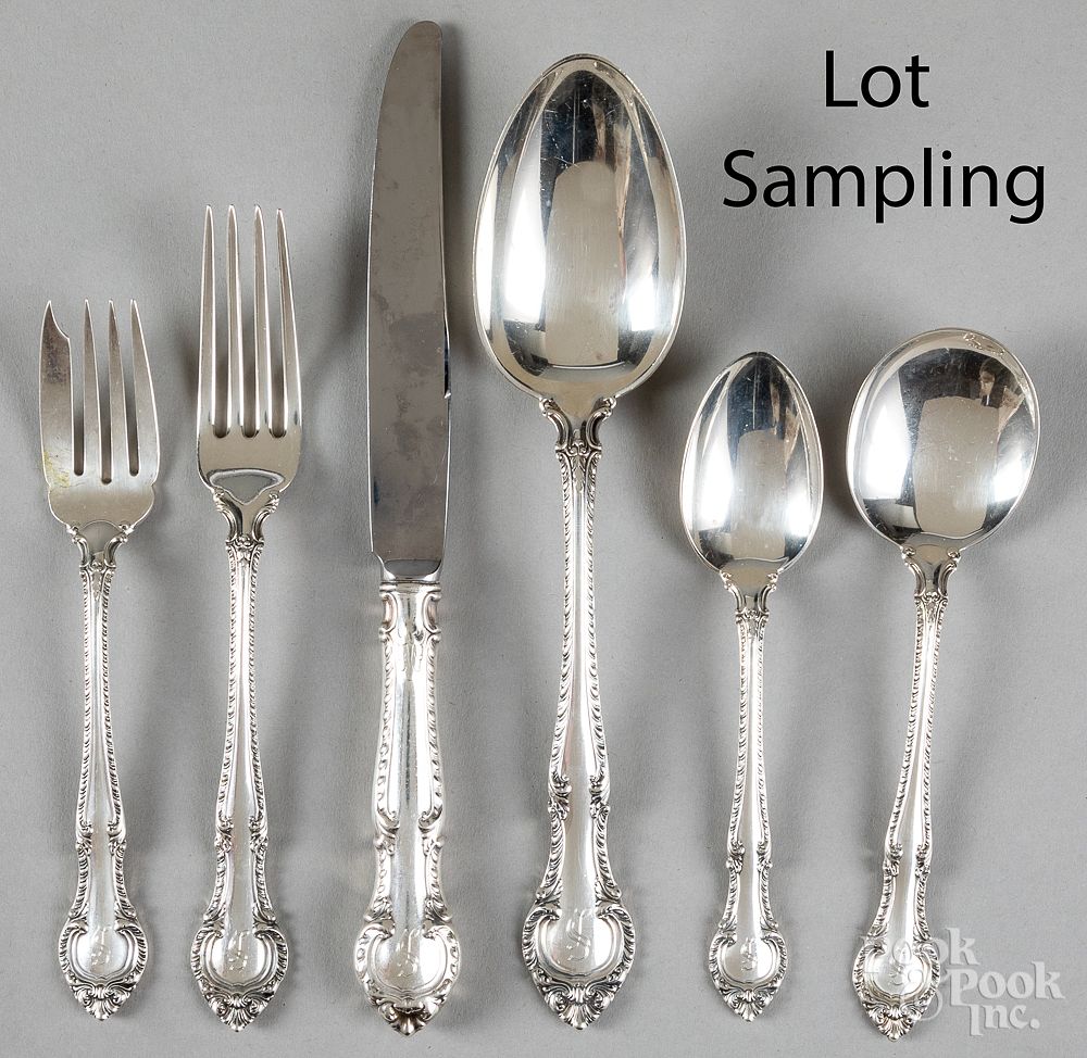 Appraisal: Gorham sterling silver English flatware service Gorham sterling silver English