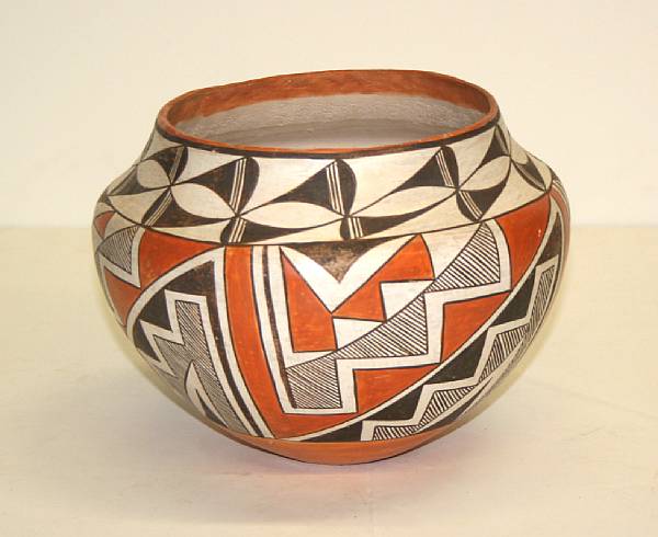 Appraisal: An Acoma polychrome jar height in diameter in