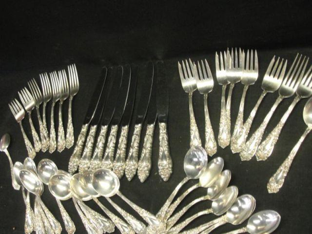 Appraisal: AMSTON Sterling Flatware Approx Pieces dinner knives dinner forks soup