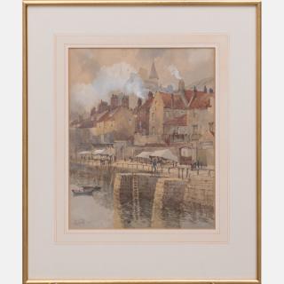 Appraisal: William James Boddy - The Whitby Watercolor on paper Signed