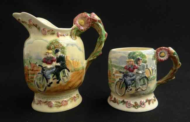 Appraisal: Daisy Bell Pitcher and Mug ''Crown Devon Fielding's England''