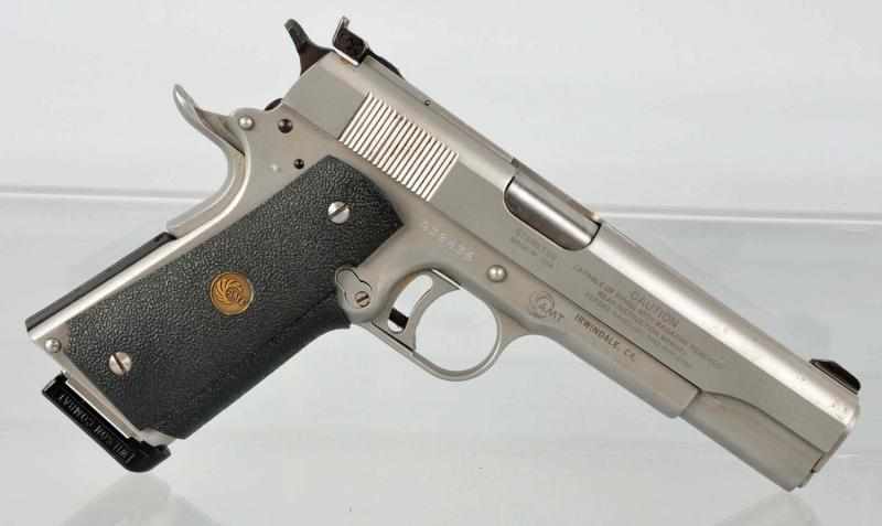 Appraisal: AMT Hardballer Pistol Description Serial A Cal GA Barrel length