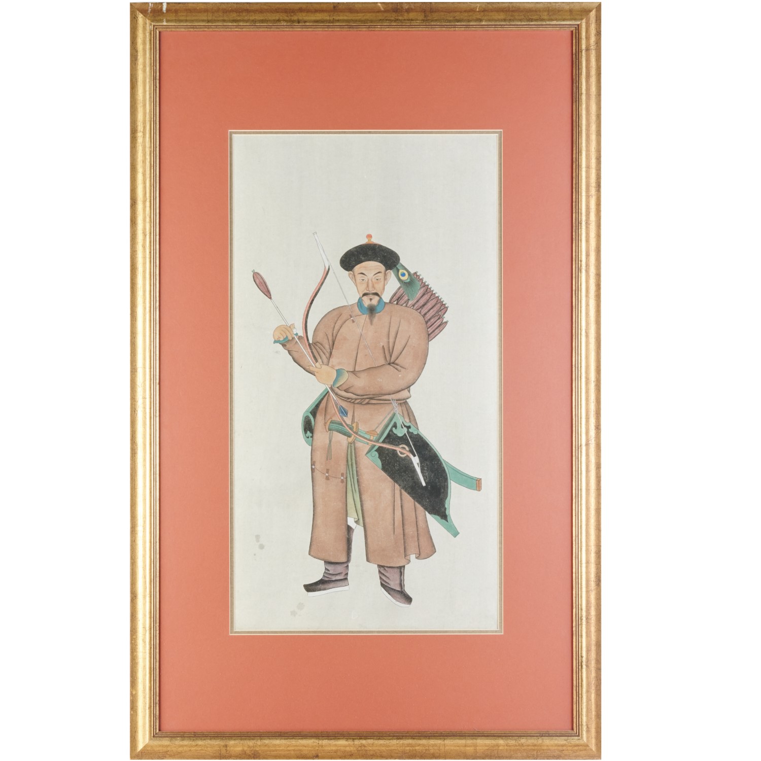 Appraisal: CHINESE PORTRAIT OF ARMY OFFICER ZHANG ZHIYUAN Chinese School th