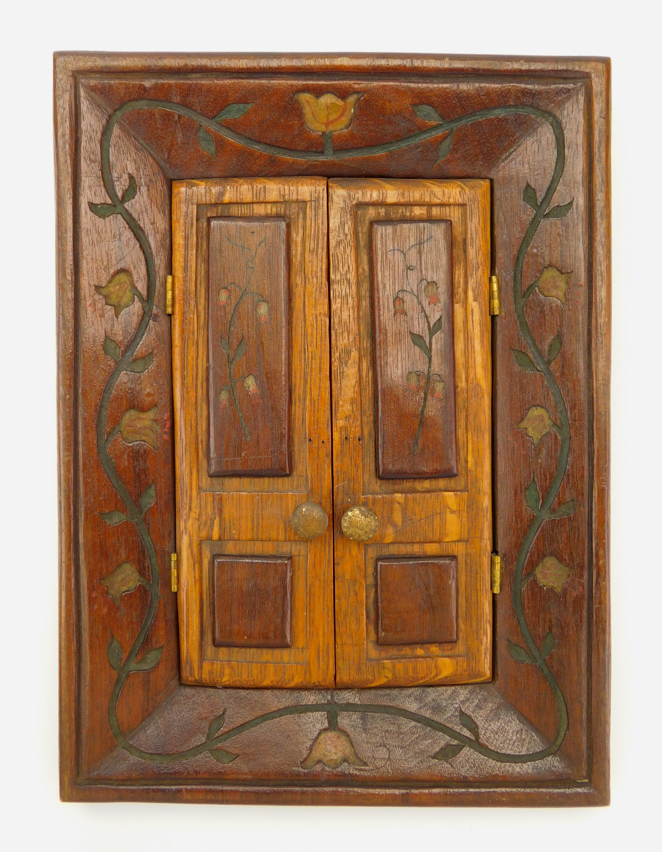 Appraisal: Late th c Folk Art frame a pair of doors